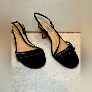 Nina Black Shinny Heels